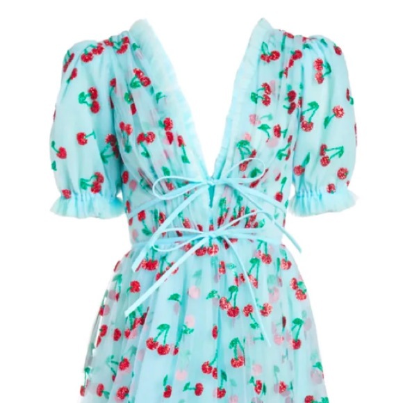 Lirika Matoshi Midi Cherry Dress - Picture 4 of 14